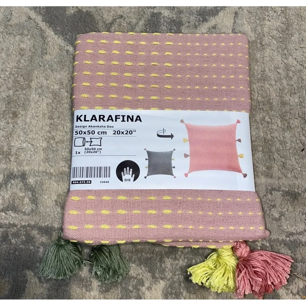 New Ikea Klarafina Handmade Pillow Cushion Cover 20
